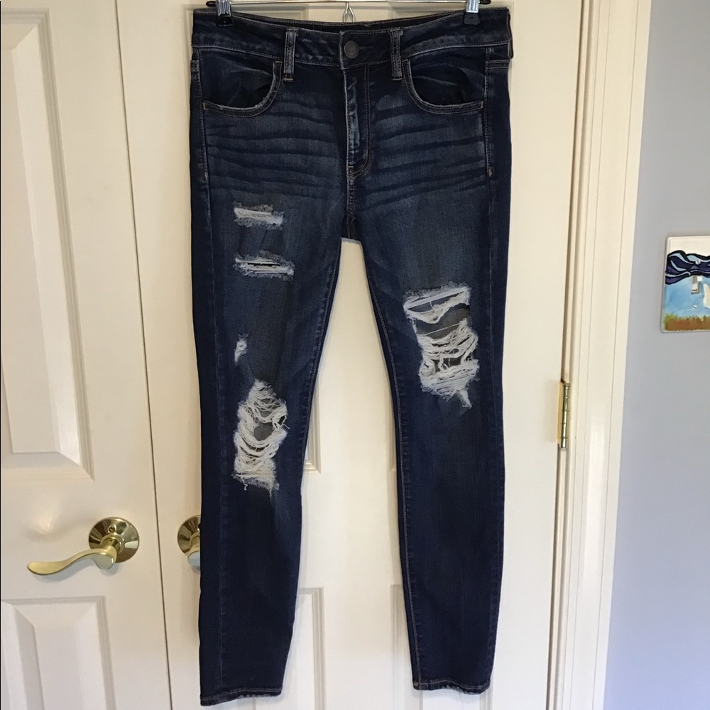 Dark Wash American Eagle Outfitters Jeggings